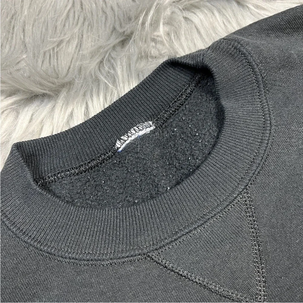 Vintage 90s Russell Crewneck Black Pacific Lutheran Athletics Sweater
